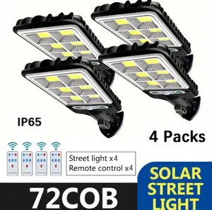 Outdoor solar-powered sensor wall lamp, high-quality outdoor safety solar street lamp with remote control, energy-saving lighting, suitable for outdoor use, camping, backyard, exploration and waterproof walkway lights on the terrace