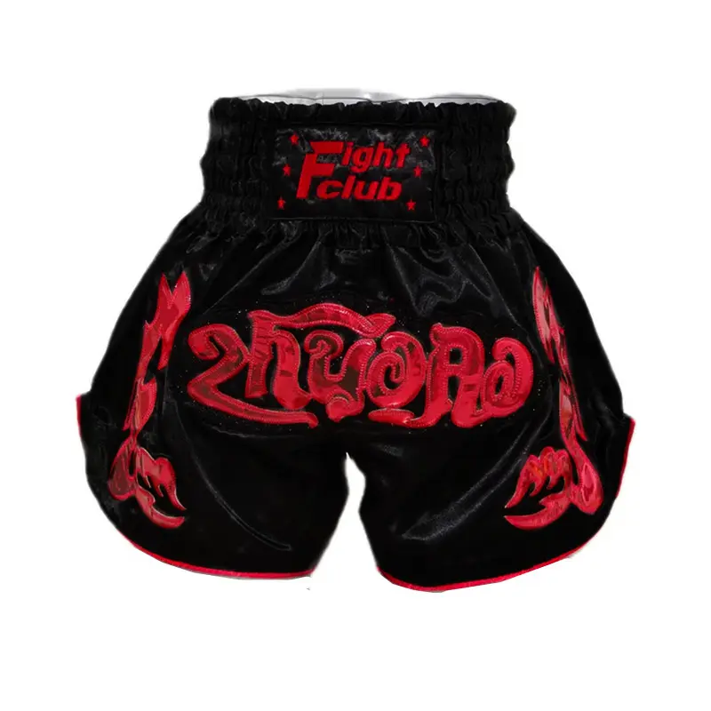 Cool Black and Red Flower Muay Thai Pant