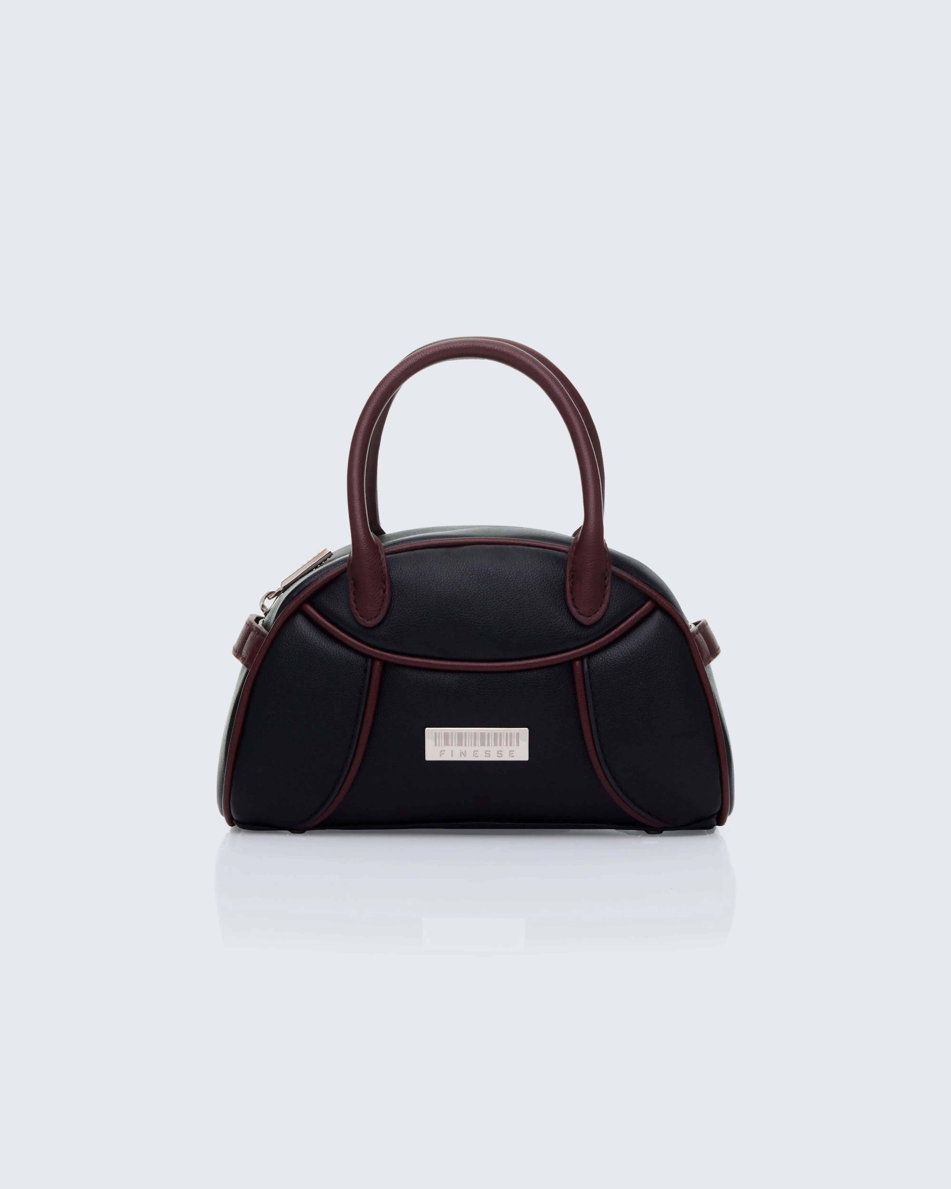 Antonia Black Mini Bowling Bag