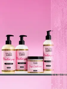 Wash Day Bundle – Moisturizing Shampoo, Conditioner, Deep Conditioning Hair Mask & Leave-In Conditioner