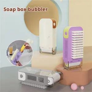 3-in-1 design = foaming + scrubbing + draining.Uses every bit of soap-total game-changer for home cleaning!