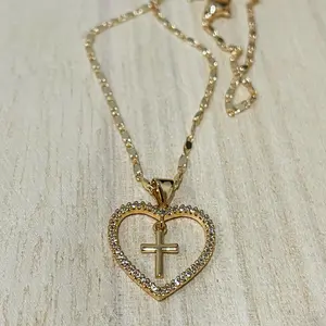 Heart Cross Necklace