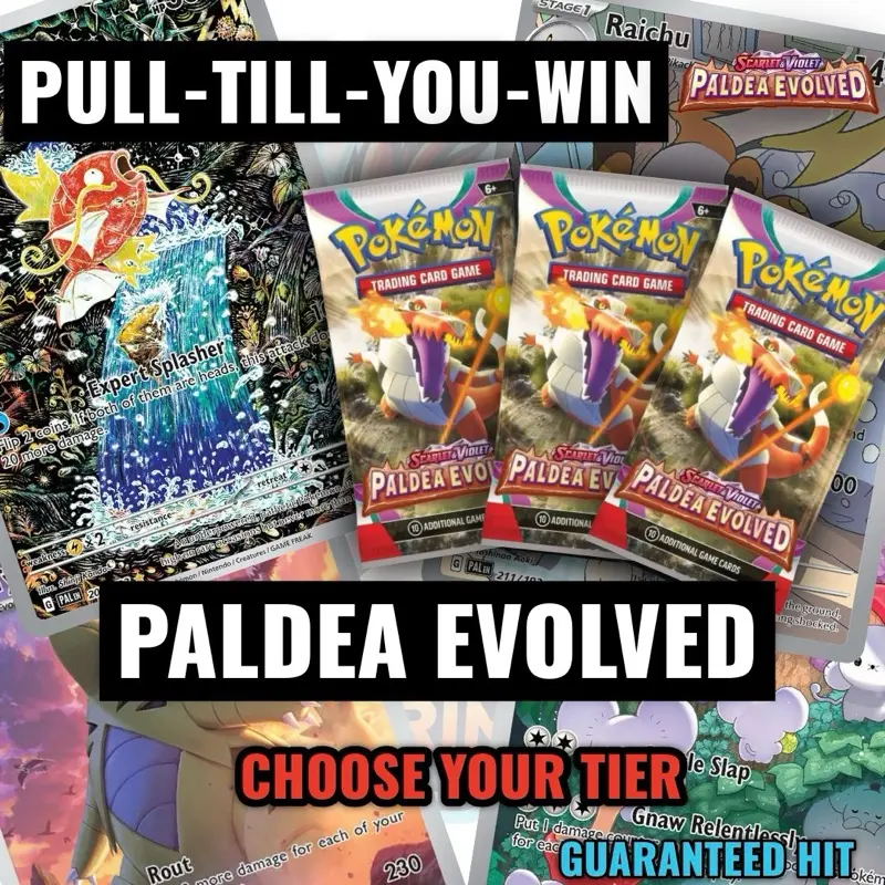 PULL-TILL-YOU-WIN- POKEMON PALDEA EVOLVED Booster Packs *LIVE RIP*