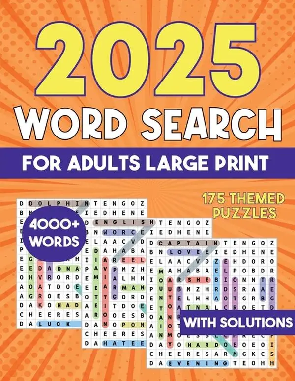 2025 Word Search for Adults Large Print 4000+ Words: Word Search Puzzle Books by Laura Bidden (Paperback)