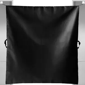 72" x 66" Cubicle for Office Privacy Curtains for Room Divider Door, Desk Shade for Cubicle to Block Ligh, Temporary Door for a Room Privacy, 1Pcs with 4 Hook, Black