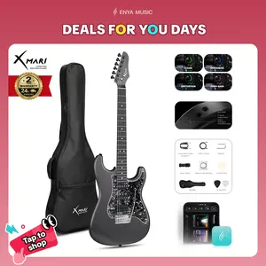 【Zero-Gear Rocker】Xmari Smart Electric Guitar with Built-in DSP Effects, 4 Presets, USB-C OTG Recording, Headphone Output, Alnico Pickups w/Coil Split, Carbon Fiber Body, Gig Bag, Strap, Cable & Picks 24-Hour Shipping 2-Year Warrant DealsForYouDays