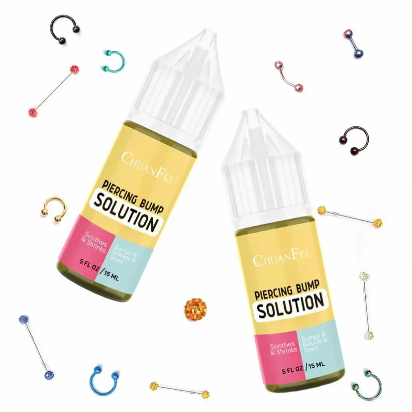 15ML Perforated Papules Solution, Moisturizing Essential Oil for Piercing Bump Treatment, Soothing Relief Essential Oil for Keloids & Scars, Skin Care Product for Home Use Soothes Calming Oil, Scar Removal Liquid
