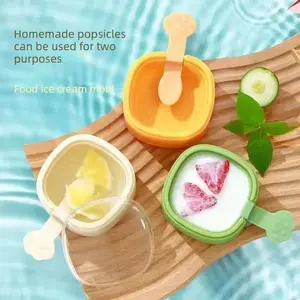 3PCS DIY Ice Cream Molds, Food Grade, Home Use, DIY Ice Cream Cube Molds, Popsicle Molds