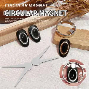 Hollow Cat Eye Magnet for Gel Nail Polish Ring Nail Art Magnet Set French Magnetic Auxiliary Tool DIY Manicure Magnetic Tool