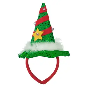 Mini Light up Christmas Tree Headband