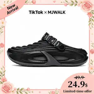 [MJWALK] Unisex Cloud Clogs, Comfort Anti-Slip EVA Foam Slippers,Breathable Water Sandals with Adjustable Heel Strap for Beach, Pool and Outdoor Casual Wear outdoorfun