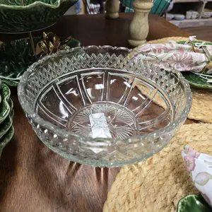 Vintage Glass Serving Bowl