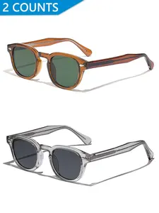 Vintage Trendy Tinted Lens Sunglasses, Retro Outdoor Sports Sunglasses, Fashionable Sunglasses for Men & Women for Everyday Use