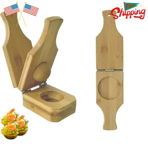 Bamboo Tostones Plantain Press Plantain Smasher Maker 6.8  3  2.36inch