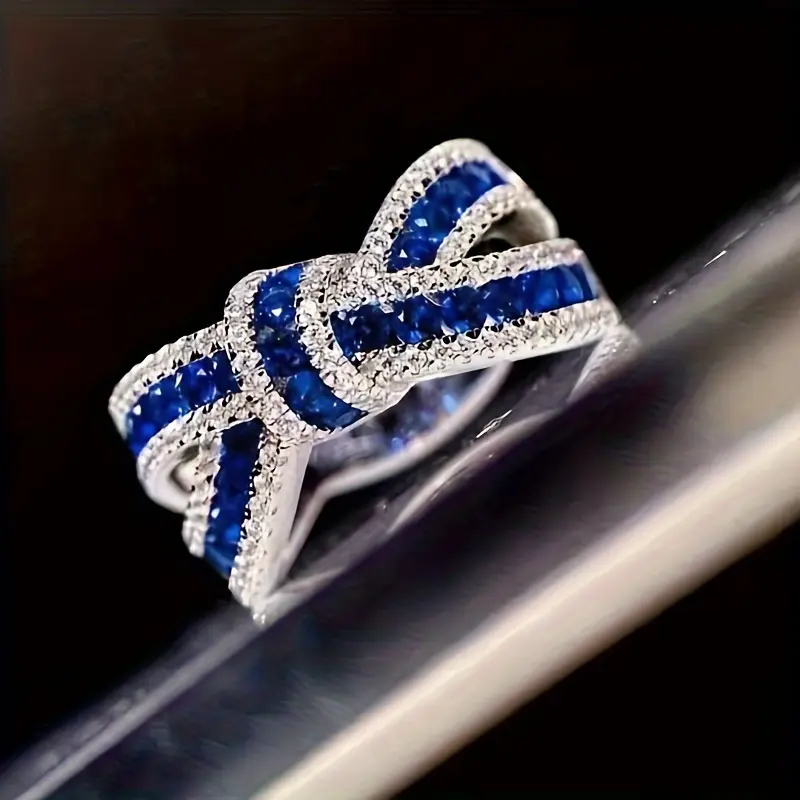Handmade Charm Rings in Bow Shape for Women with Sparkling Gems, Elegant Metal Jewelry for Engagement, Meaningful Gifts, Handmade Rings, Contemporary, Engagement Jewelry, Anniversary, Female, Heartfelt Gift For Her, Daily, Vintage, Wedding, Engagement Rin