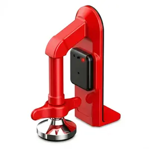 Travel Door Stopper Alarm, 80dB Audible Alert, Portable Security Door Stop for Home, Hotel, Apartment, Easy Setup, Personal Safety Device, Red