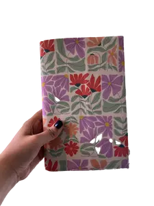 Groovy Fabric Book Cover