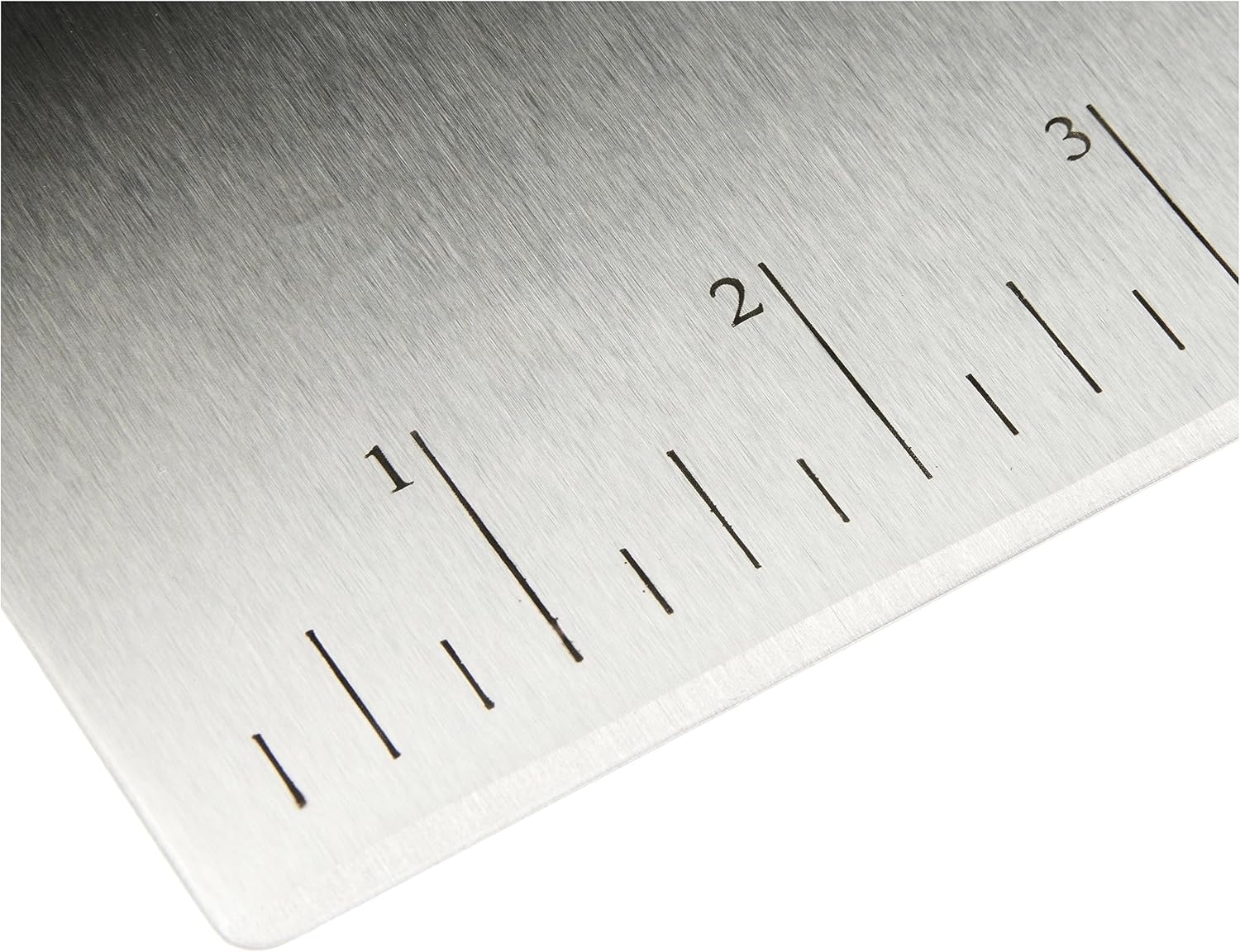 Multi-Purpose Bench Scraper – Stainless Steel Dough Cutter with Measurement Marks, Non-Slip Grip, Dishwasher Safe Baking Tool (6 Inch)