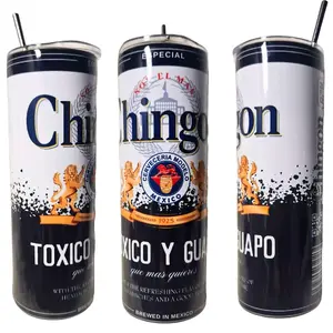Chingon Toxico Y Guapo 20 Oz Tumbler Bottle Drinkware cup