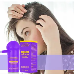 Adglamful Women' s Hair Building Fibers - All-in-OneSpray Formula Mist Applicator Instantly ConcealsThinning Areas & Grays Natural-Looking DensityUndetectable Finish Haircare