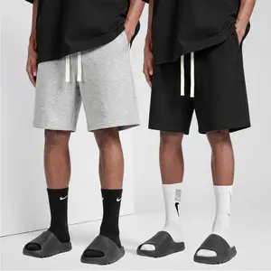 2-pack men’s basic versatile casual shorts featuring a drawstring elastic waistband. Made from soft, breathable knit fabric with 45% cotton. Available in multiple colors. Suitable for everyday wear, streetwear, commuting, and home use. Drawstring waist sh