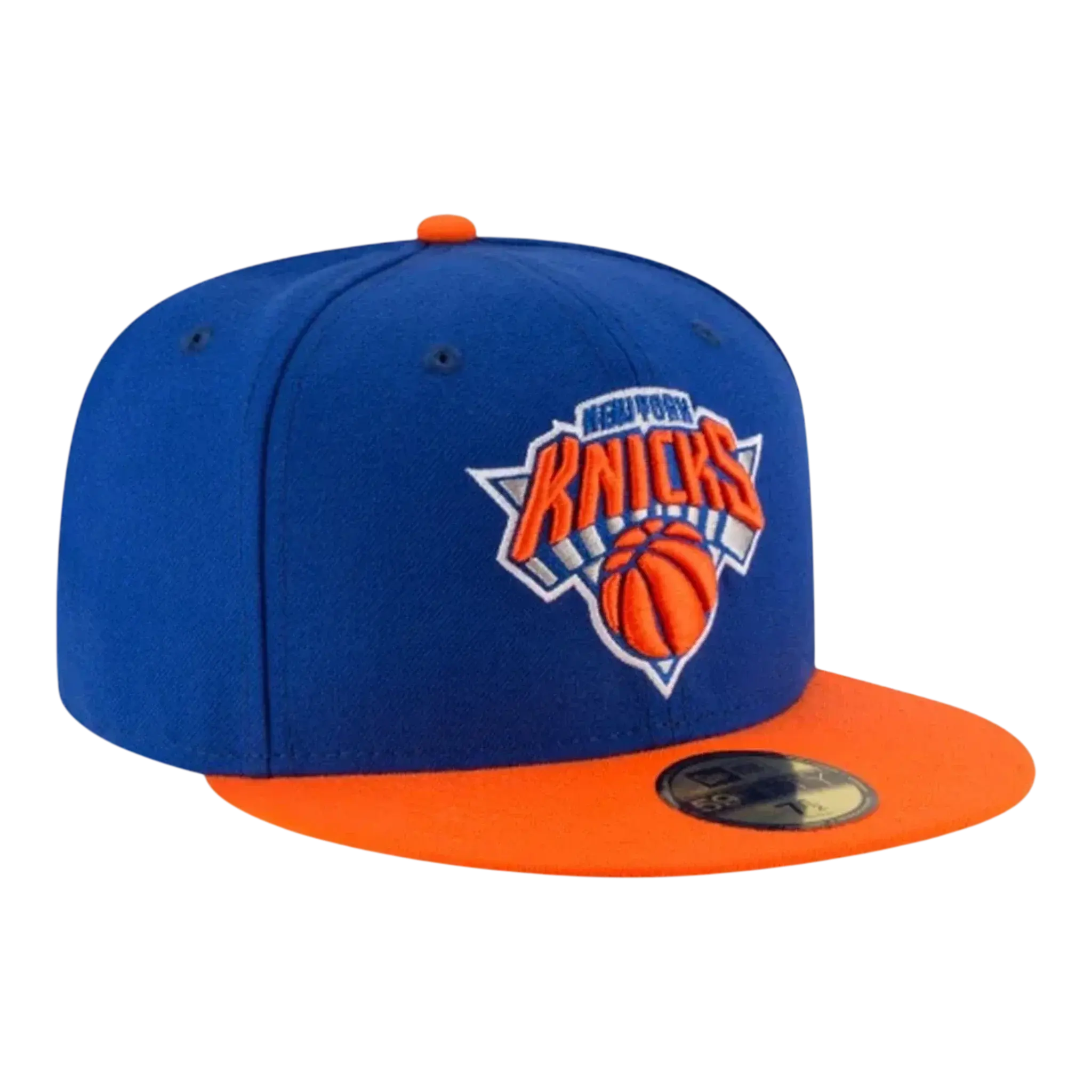 New Era 59FIFTY New York Knicks 2-Tone Fitted in Royal/Orange | Fitted Cap