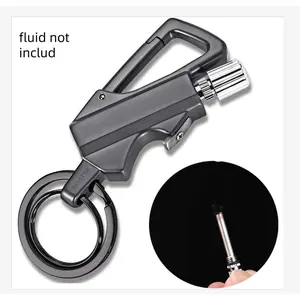 1 Pack Permanent Match Infinite Lighter with Multi-Function Keychain Bottle Opener, Reusable Waterproof Matches, (Without Kerosene) Permanent Flint Tinder for Outdoor Survival, Suitable for Men