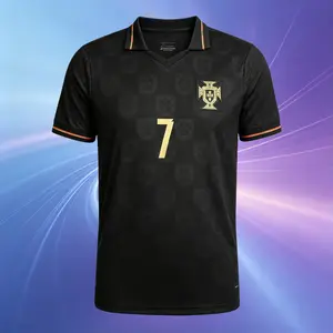2026 Portugal National Team Short Sleeve Red Home Soccer Jersey 7# Ronaldo Long Sleeve Green Away Jersey