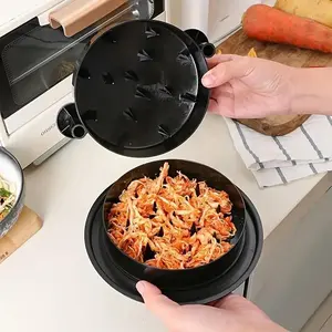 Chicken Shredder Tool, Manual Meat Shredder for Pulled Pork, Chicken, Beef & Turkey, Non-Slip Base Kitchen Gadget, Durable Kitchen Tool, BPA-Free Food Grade Meat Shredder Bowl