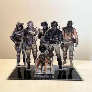 New COD Call of Duty Ghost Konig Krueger Keegan Nikto Cosplay Acrylic Desktop Stand Figure Anime Collection Cartoon Decor Gift