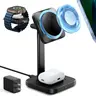 ESR for MagSafe Charger Stand, 3 in 1 Charging Station with CryoBoost, Phone-Cooling Wireless Charging, 15W MagSafe Stand, for iPhone 18/17/16/15/14/13/12, AirPods, Apple Watch