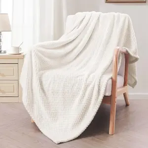 Soft All-Season Waffle Blanket - Lightweight, Durable & Perfect for Any Room,Decorative Plush Throw,Ultra Soft Cozy Couch Throw,All Season Bed Blanket