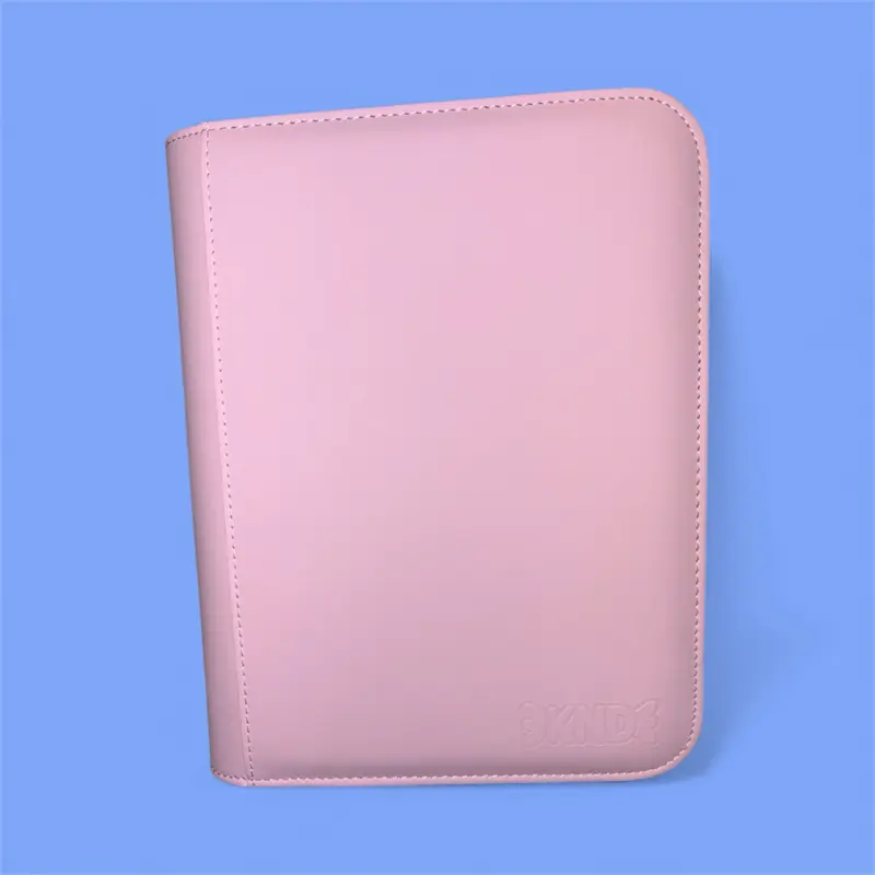 KND Four Pocket TCG Binder with Soft Pink Interior Pages & Smooth White,pink  or pastel blue Exterior for Pokmon TCG & Sports Cards Collectors - TikTok  Shop