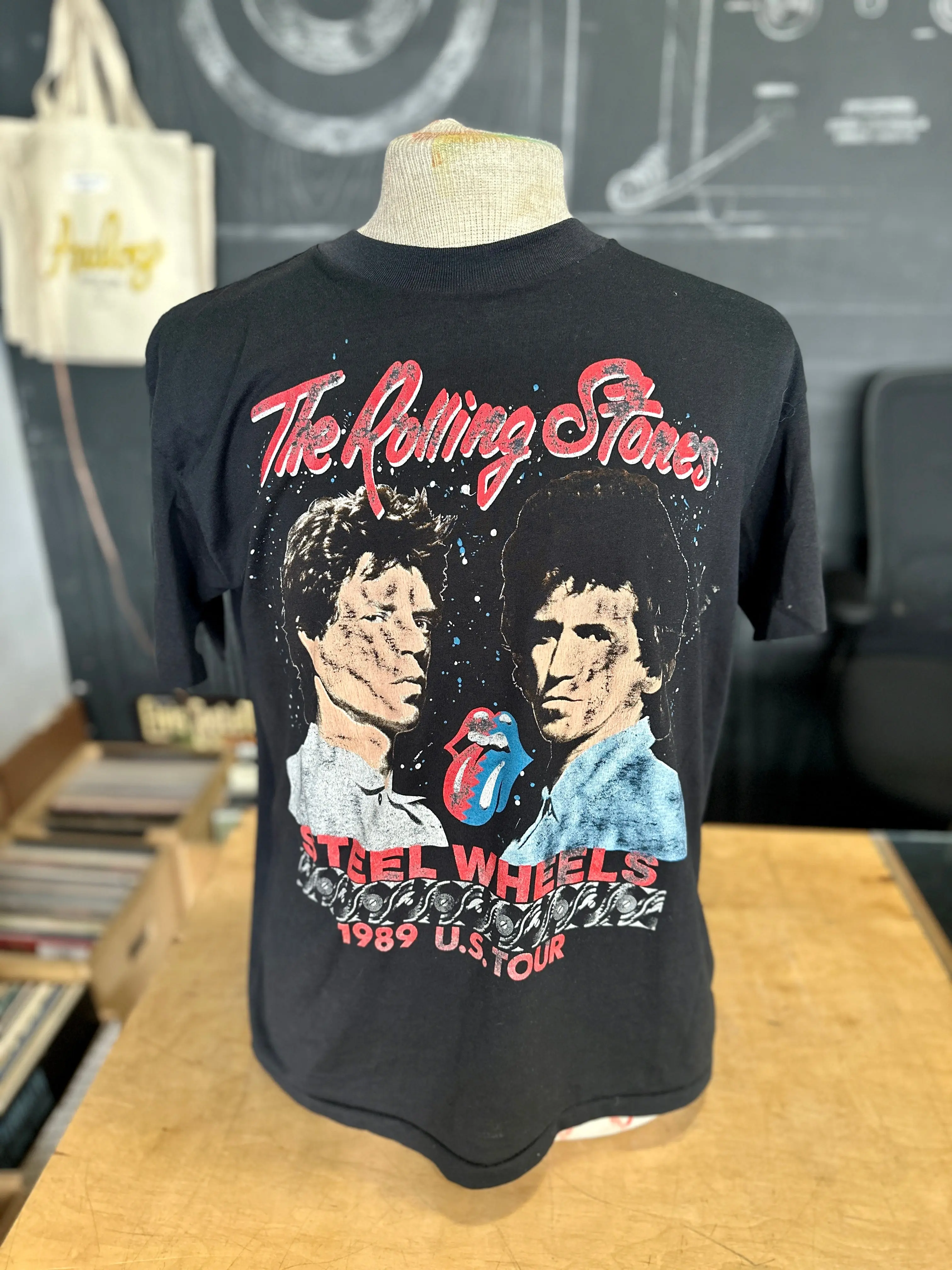 Vintage 1989 Rolling Stones "Steel Wheels" U.S Tour Shirt
