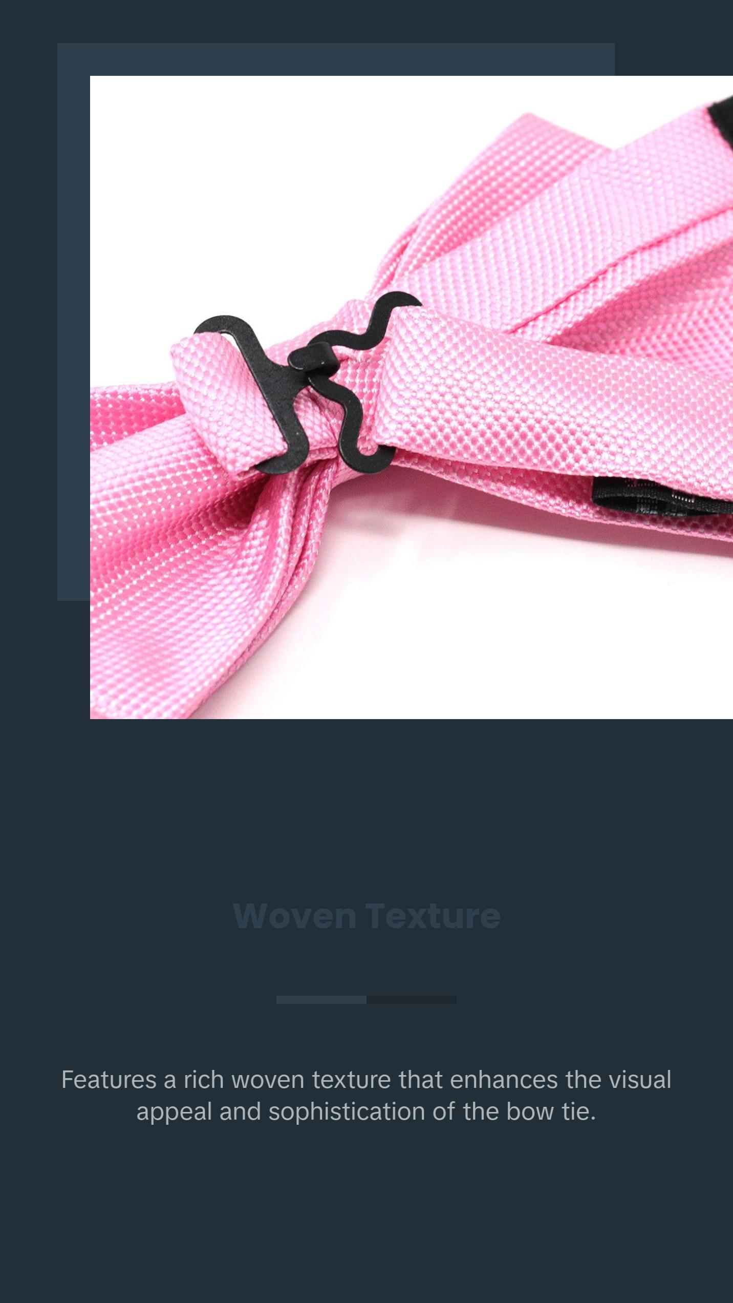 Laurant Bennet Poly Woven Banded Bow Tie & Hanky Set