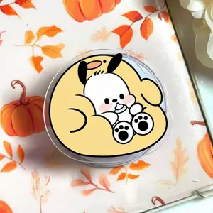Cute Baby Pochaco Magsafe Grip - Kawaii Dog Magnetic Pop Socket & Kickstand – Phone & Kindle Accessory Gift