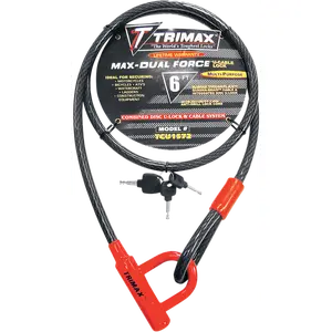 Trimax Trimaflex Cable Locks - U-Lock and Cable Locks - 72-inch