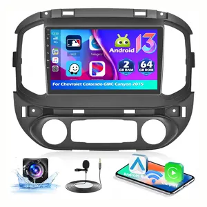 9 inch carplay radio for【Chevrolet Chevy Colorado & GMC Canyon 2015】 Wireless Android Auto Stereo 2+64G/4+64G Car Radio with GPS WiFi FM Backup Camera