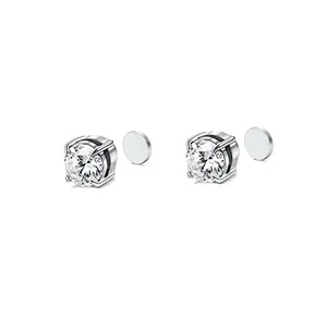 Stainless Steel Magnetic Stud Earrings: Non-Piercing Clip-ons for Men & Women