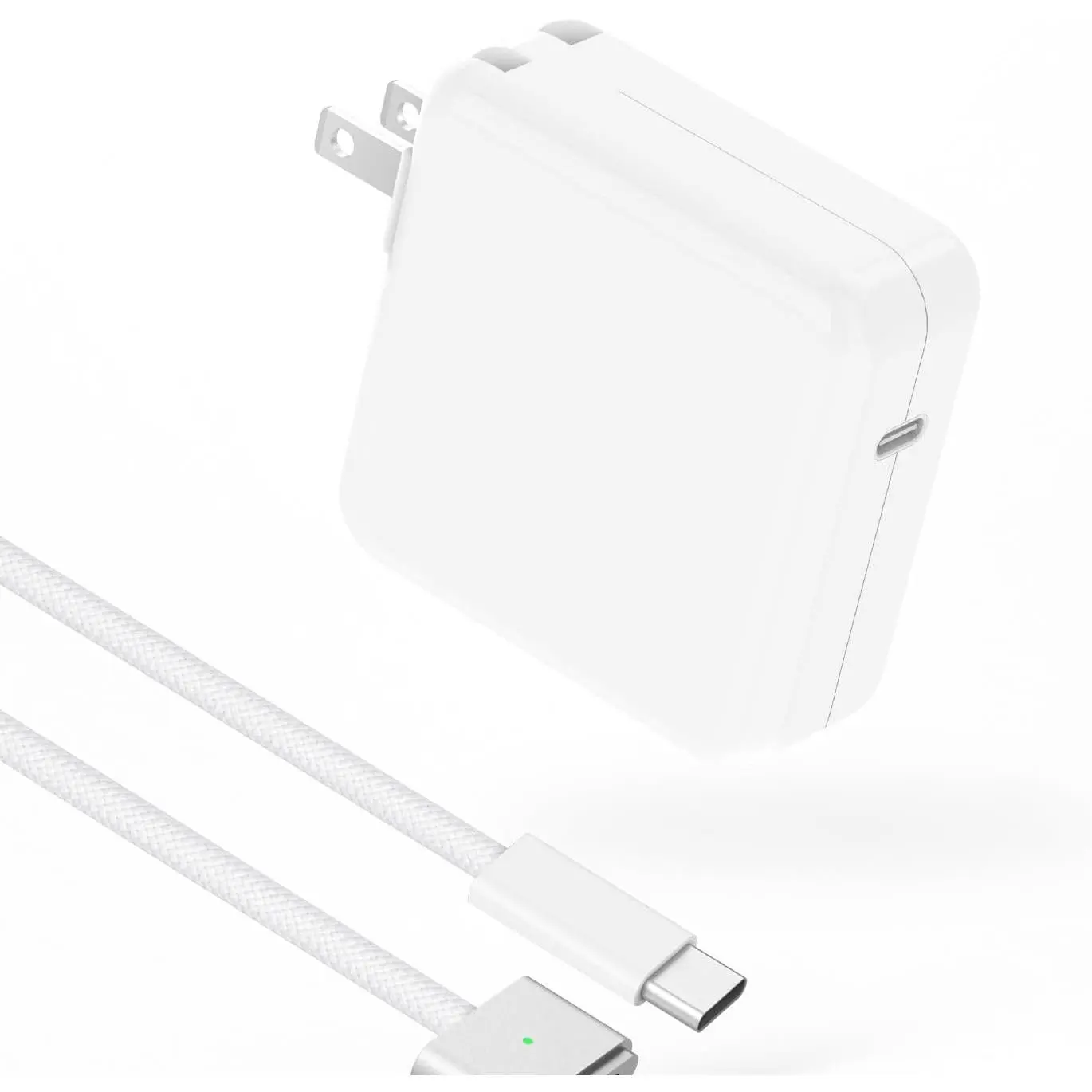 Charger for MacBook Air 13 15 inch MacBook Pro 14 inch 2025 2024 2023 2022 2021 M4 M3 M2 M1, 70W USB C Power Adaper, 6.6F USB C o 3 Braided  wih LED,  Connec,  Qualiy