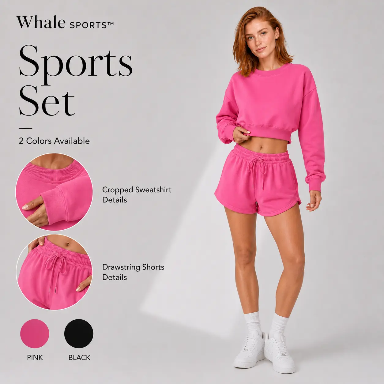 A 1 0Unisex Minimalist Solid Crew Neck Sweatshirt Set, Loose Long-Sleeve Casual Wear, Versatile Couple Matching Tracksuit for Men and Women Casual Athletic Wear Sweatsuit Set