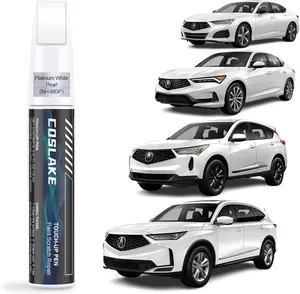 Car Touch Up Paint(Platinum White Pearl(NHP)) for Acura, Car Paint Scratch Repair Kit, Quick & Easy Solution to Repair,  in  Scratch Remover Pen with PCS Disposable Micro Applicators
