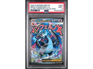 2025 Pokemon Black Star Promo Ultra Premium Collection Mega Charizard X Ex #023 PSA 9