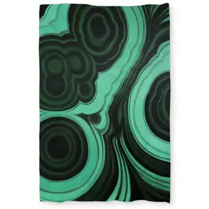 360 Stand Retro Green Malachite Stone Retro Geometric Twin Size Extra Long Decorative Duvet Cover Set, Breathable Microfiber Bedding Set - Textiles & Soft Furnishings Home Decor Essential, Breathable Duvet Set