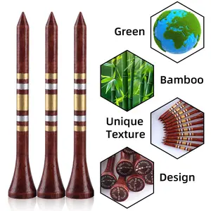 30 piece set of golf studs, bamboo ball TEE, camouflage golf ball holder, durable, non fading, Golf accessory, golf course accessories, suitable for golf course practice, holiday gift giving, enhancing stability, improving training effectiveness