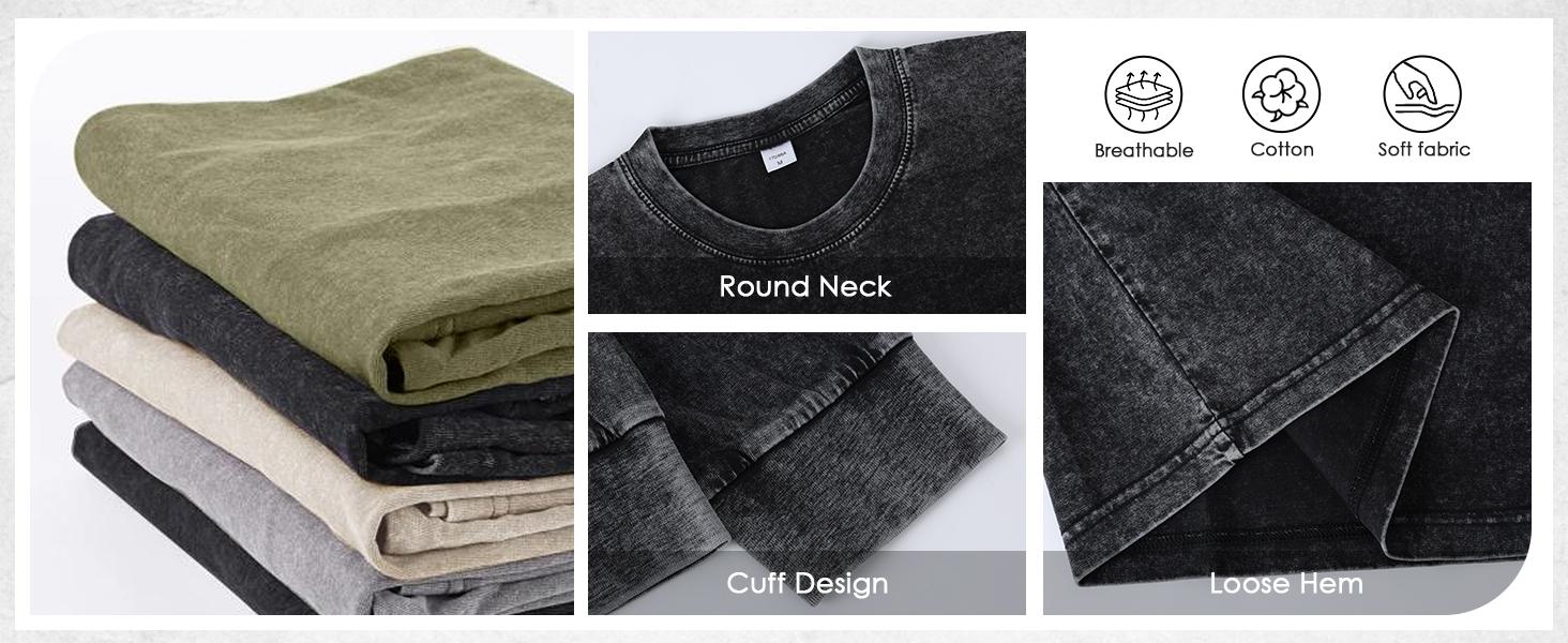 Arssm Unisex Oversized Long Sleeve T-Shirt – Vintage Acid Wash Baggy Cotton Tee for Streetwear, Casual Daily Wear & Layering Outfits Arssm Unisex Oversized Long Sleeve T-Shirt – Vintage Acid Wash Baggy Cotton Tee for Streetwear, Casual Daily Wear & Layering Outfits