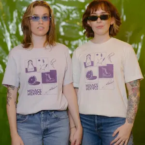 Retro Lavender Menace T-Shirt, Subtle Queer LGBT Pride Shirt for Bi Gay Lesbian, Vintage Aesthetic Slogan Tee for Women Men Ally