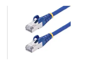 StarTech 3ft Blue CAT8 Ethernet Cable, Snagless RJ45, 25G/40G, 2000MHz, 100W PoE, S/FTP 26AWG Pure Bare Copper Wire, LSZH, Shielded Network Patch Cord - NLBL-3F-CAT8-PATCH