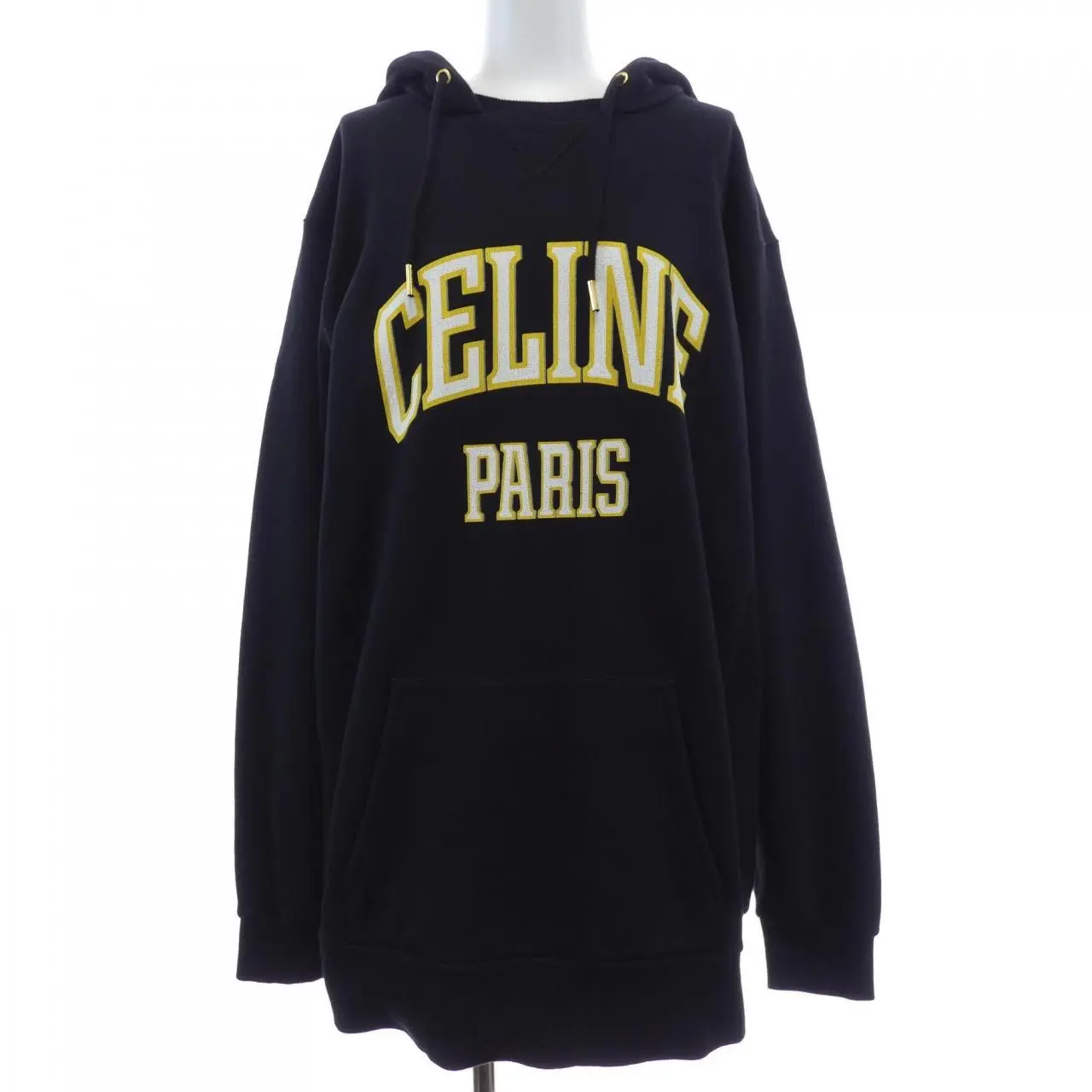 Pre-owned Celine Cotton Small Leather Goods Oversized Hoodie Sweatshirt