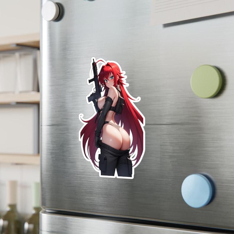 Rias Gremory Vinyl Decal: High School Anime, Tactical Army Girl